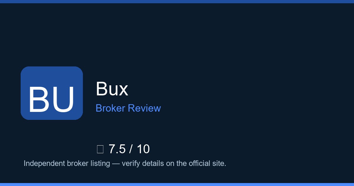 Bux — Brokers.wang review