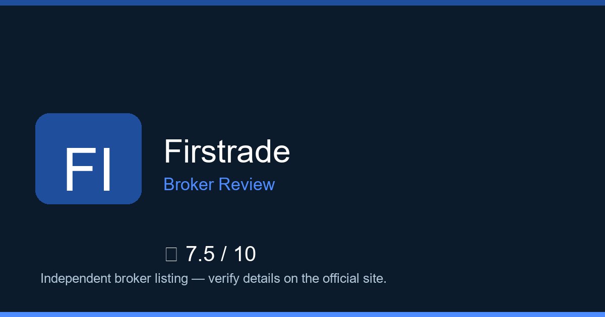 Firstrade — Brokers.wang review
