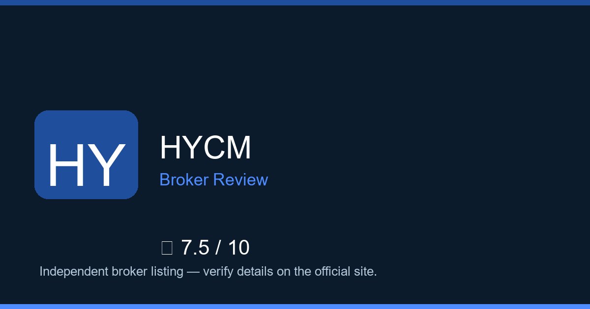 HYCM — Brokers.wang review