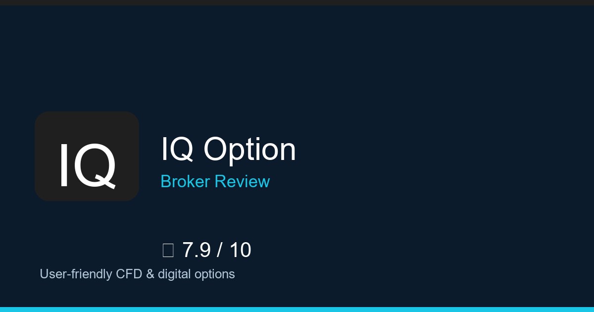 IQ Option — Brokers.wang review