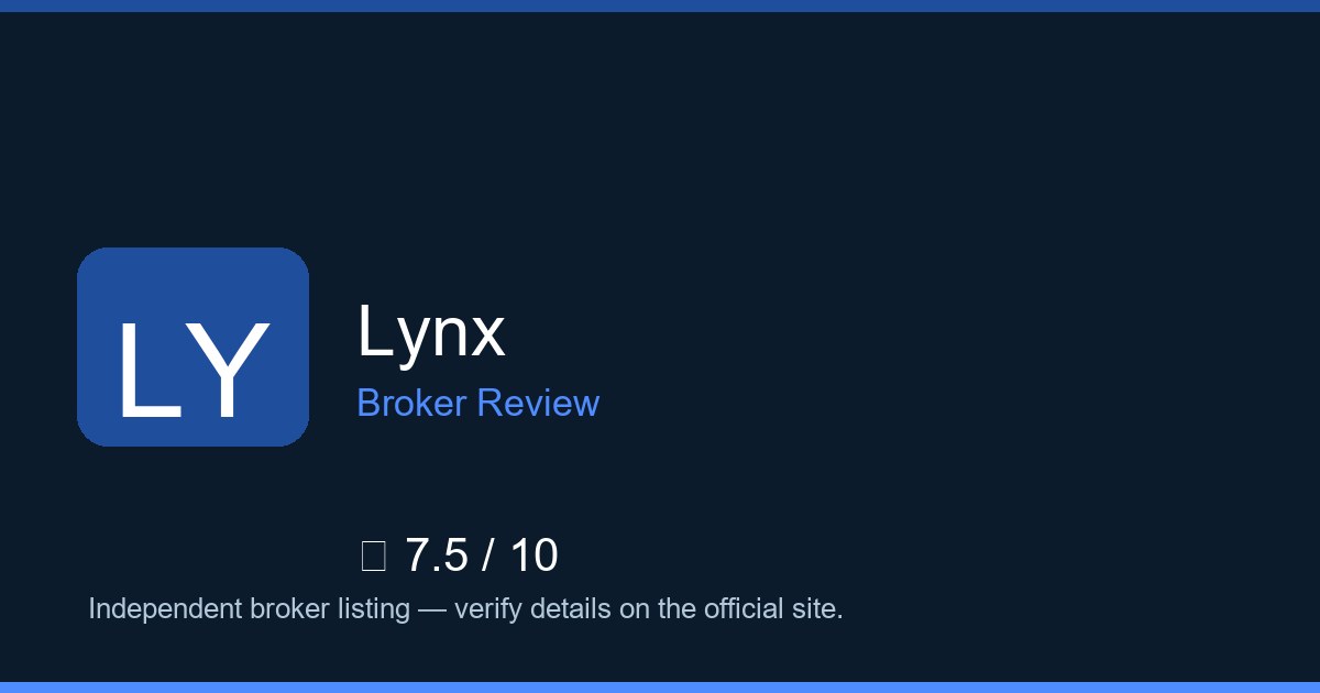 Lynx — Brokers.wang review