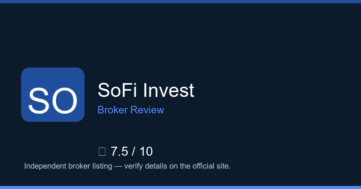 SoFi Invest — Brokers.wang review