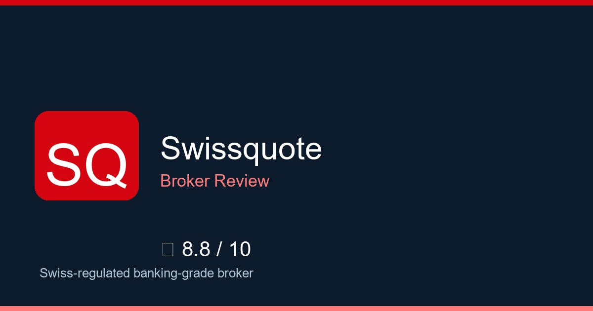 Swissquote — Brokers.wang review