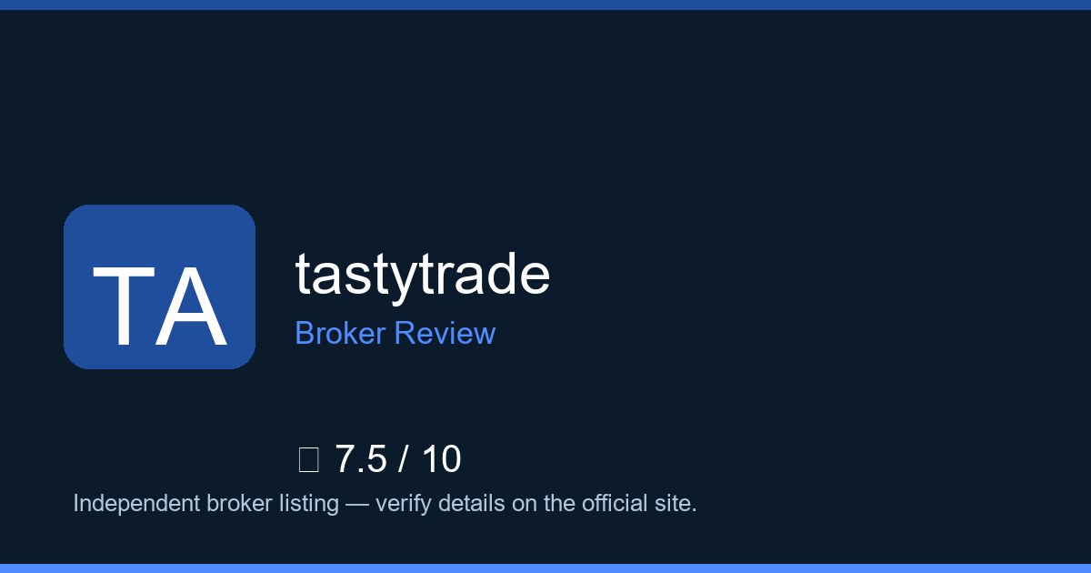 tastytrade — Brokers.wang review