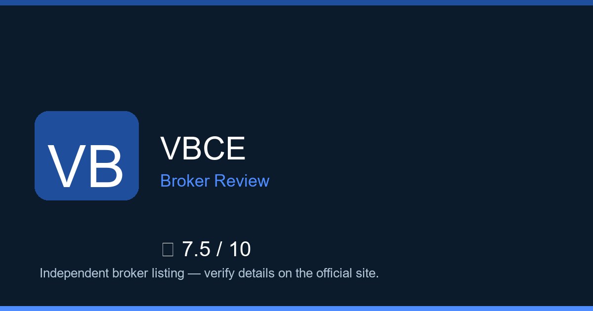 VBCE — Brokers.wang